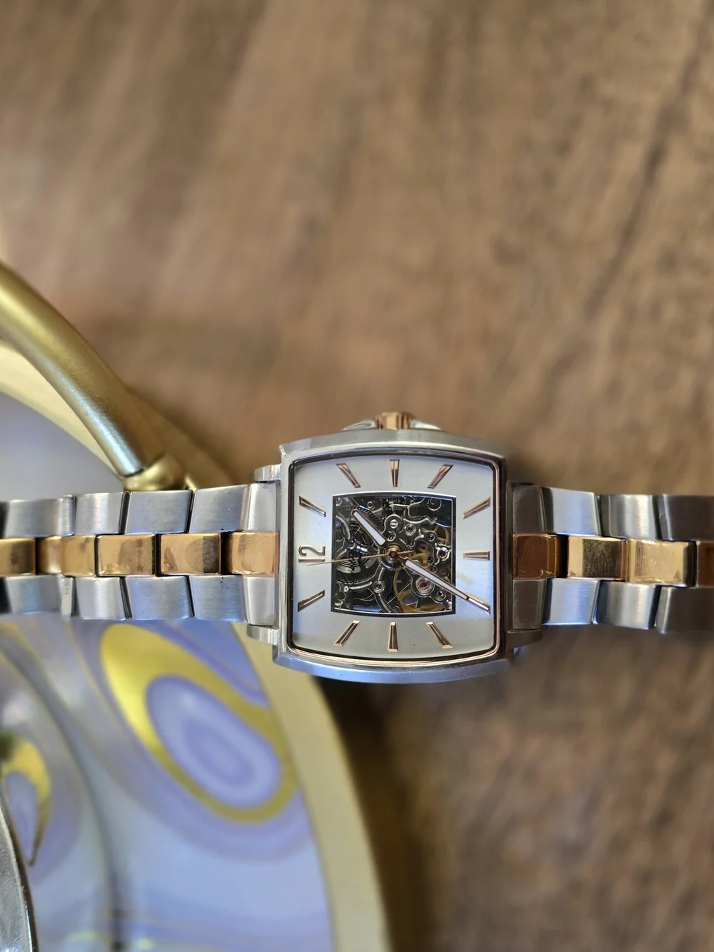 Kenneth Cole New York KC3772 Men's Automatic Bicolour Skeleton Watch.